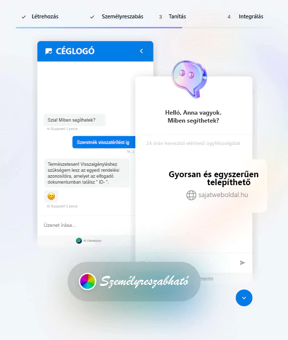 HelloBot chatbot AI Chatbot weboldalra