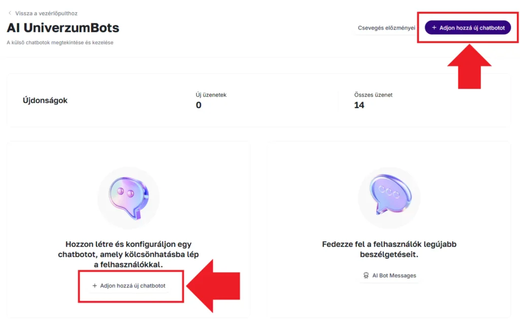 HelloBot Chatbot létrehozása